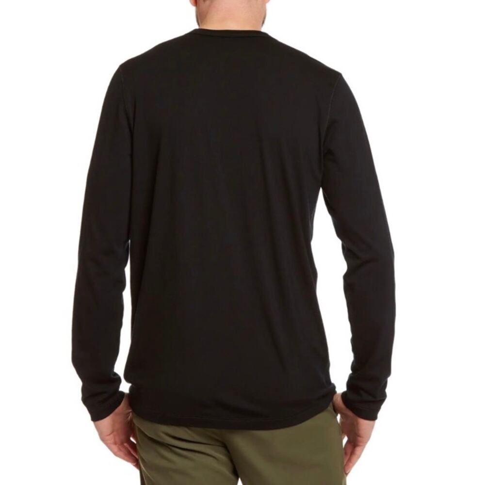 Proof by Huckberry Mens Sz XL 72 Hour Merino Wool Henley Black Base Layer Shirt - Picture 3 of 16